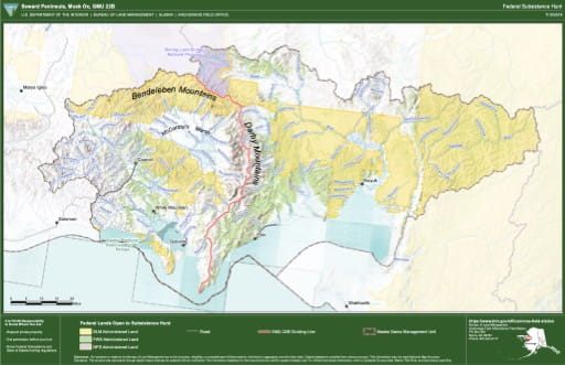 map of GMU 22B - Seward Peninsula, Musk Ox
