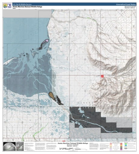Map sheet AKM-126 for the Alaska Maritime National Wildlife Refuge (NWR) in Alaska. Published by U.S. Fish and Wildlife Service (USFWS).