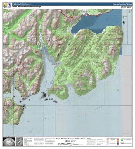 Map sheet AKM-162 for the Alaska Maritime National Wildlife Refuge (NWR) in Alaska. Published by U.S. Fish and Wildlife Service (USFWS).