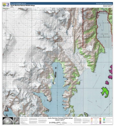 Map sheet AKM-173 for the Alaska Maritime National Wildlife Refuge (NWR) in Alaska. Published by U.S. Fish and Wildlife Service (USFWS).