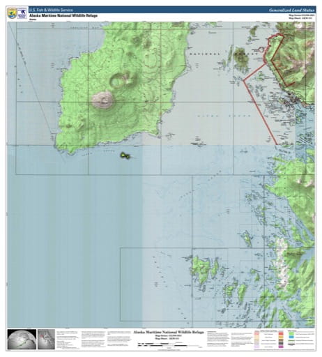 Map sheet AKM-181 for the Alaska Maritime National Wildlife Refuge (NWR) in Alaska. Published by U.S. Fish and Wildlife Service (USFWS).