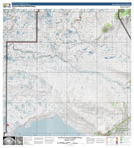 Map sheet BCH-02 for the Becharof National Wildlife Refuge (NWR) in Alaska. Published by U.S. Fish and Wildlife Service (USFWS).