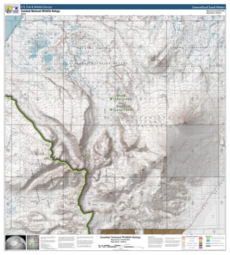 Map sheet IZM-02 for the Izembek National Wildlife Refuge (NWR) in Alaska. Published by U.S. Fish and Wildlife Service (USFWS).
