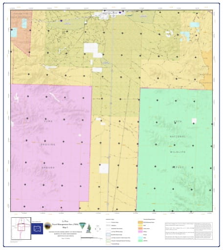 map of La Posa - Travel Management Area 2