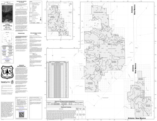Motor Vehicle Use Map (MVUM) of Douglas Ranger District in Coronado National Forest (NF). Published by the U.S. Forest Service (USFS).