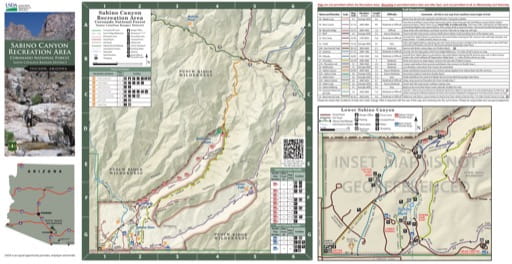 Sabino Canyon Trail Map Pdf Sabino Canyon - Visitor Map