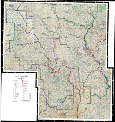 map of Prescott - Visitor Map