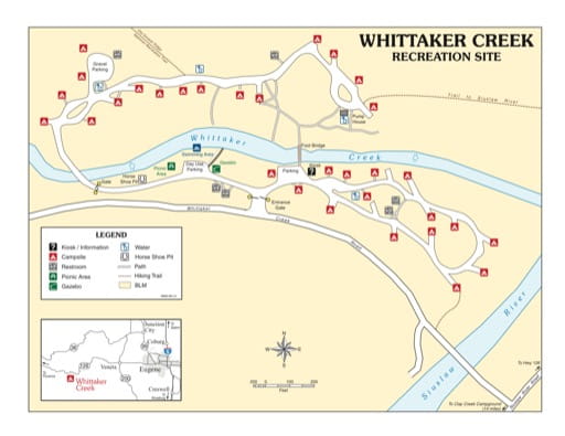 map of Whittaker Creek - Recreation Map