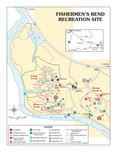 map of Fishermen's Bend - Recreation Map