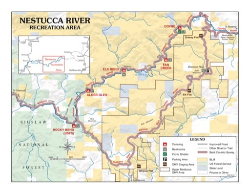 map of Nestucca River - Recreation Map