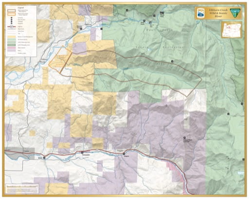 map of Elkhorn Creek - Visitor Map