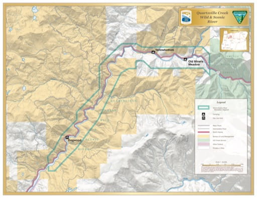 map of Quartzville Creek - Visitor Map
