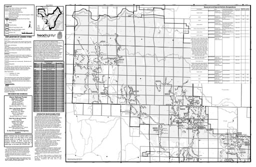 map of Sierra MVUM - Bass Lake (Mariposa) 2019