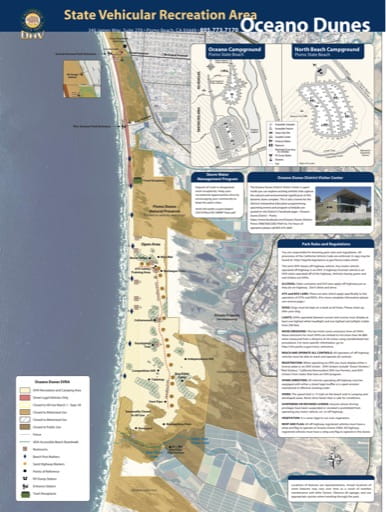map of Oceano Dunes