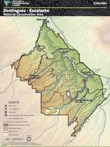 map of Dominguez-Escalante - Visitor Map