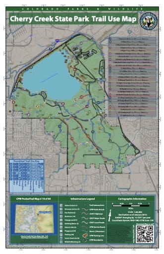 map of Cherry Creek - Trail System (#19)