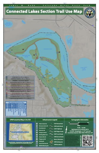 map of James M. Robb - Colorado River - Connected Lakes Section (#24)