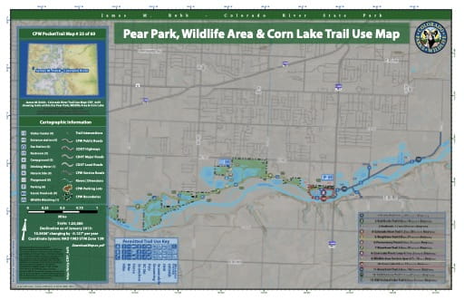 map of James M. Robb - Colorado River - Pear Park, Wildlife Area & Corn Lake (#25)