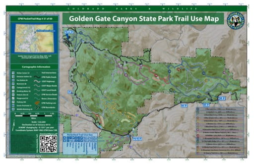 map of Golden Gate Canyon - Trail System (#31)
