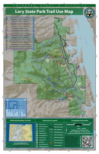 Lory State Park Trail Map Lory - Trail System (#36)