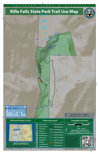 map of Rifle Falls - Trail System (#46)