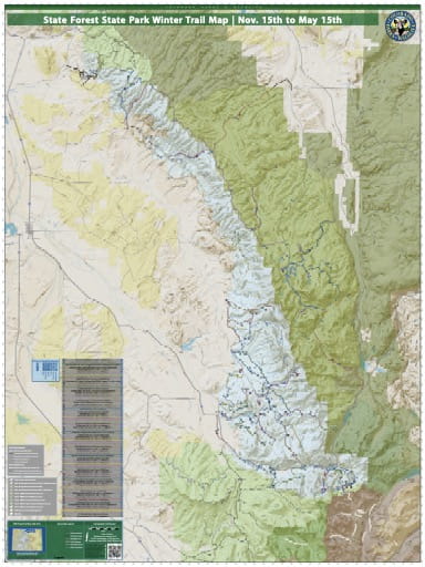 map of State Forest - Winter Trail Map (#48)