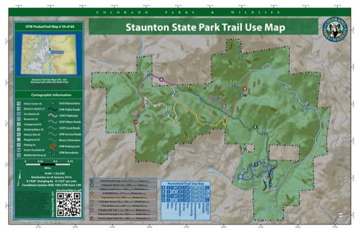 map of Staunton - Trail System (#50)