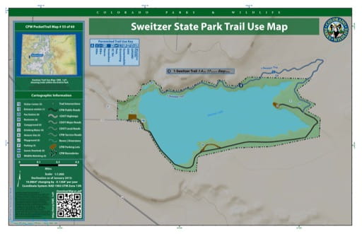 map of Sweitzer Lake - Trail System (#55)