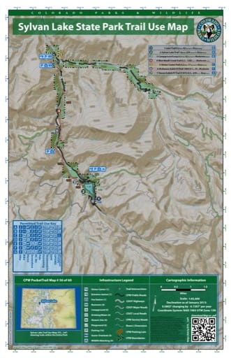 map of Sylvan Lake - Trail System (#56)