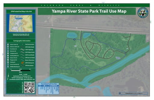 map of Yampa River - Trail System (#60)