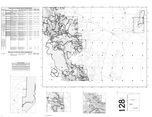 map of Rio Grande MVUM - Conejos Peak East 2018