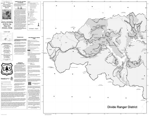 map of Rio Grande MVUM - Divide West 2018