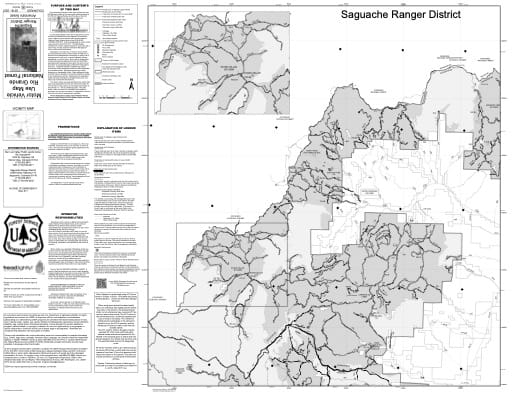 map of Rio Grande MVUM - Saguache West 2018