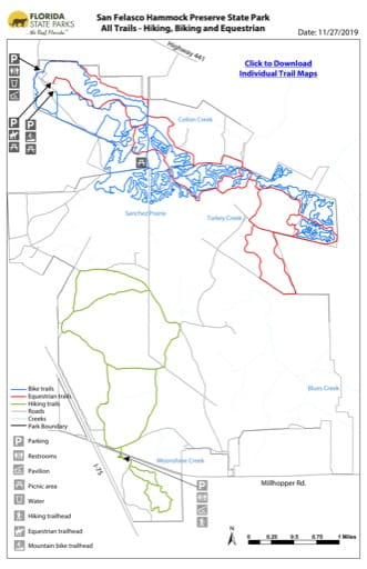 San Felasco Trail Map San Felasco Hammock - Trail System