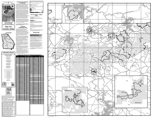 Motor Vehicle Use Map (MVUM) of the Blue Ridge Ranger District of Chattahoochee-Oconee National Forest (NF) in Georgia. Published by the U.S. Forest Service (USFS).