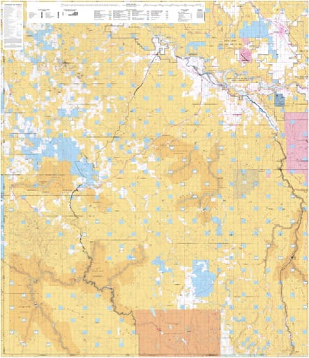 Map of the Southern part of the BLM Boise District in Idaho. Published by the Bureau of Land Management (BLM).