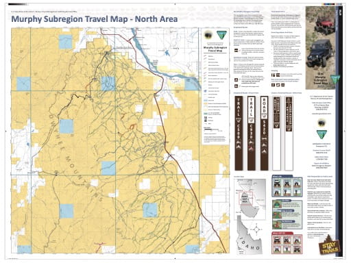 map of Murphy Subregion - Travel Map North