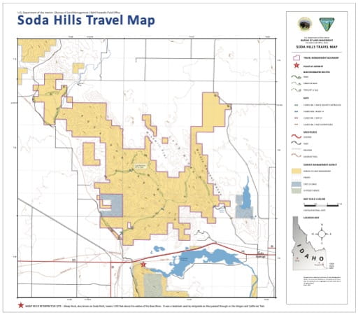 map of Soda Hills - Travel Map