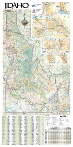 map of Idaho State - Idaho State Map