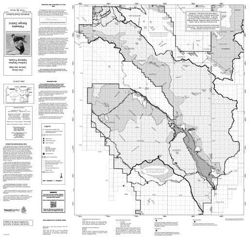 Over Snow Vehicle Use Map (OSVUM) of Palisades in Caribou-Targhee National Forest (NF) in Idaho and Wyoming. Published by the U.S. Forest Service (USFS).