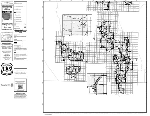 Motor Vehicle Use Map (MVUM) of the southern part of Westside Ranger District in Caribou-Targhee National Forest (NF) in Idaho and Utah. Published by the U.S. Forest Service (USFS).