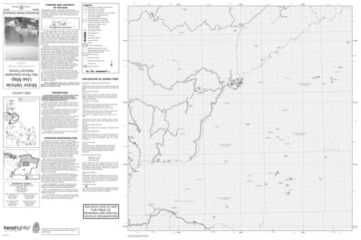Motor Vehicle Use Map (MVUM) of Knife-Edge Ninemile in Nez Perce-Clearwater National Forest (NF) in Idaho. Published by the U.S. Forest Service (USFS).