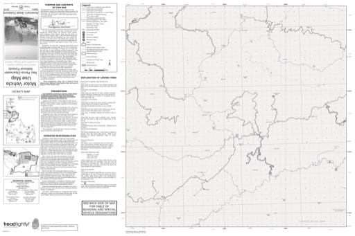 Motor Vehicle Use Map (MVUM) of Marten Hill in Nez Perce-Clearwater National Forest (NF) in Idaho. Published by the U.S. Forest Service (USFS).