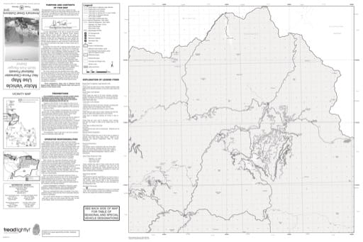 Motor Vehicle Use Map (MVUM) of Upper North Fork in Nez Perce-Clearwater National Forest (NF) in Idaho. Published by the U.S. Forest Service (USFS).