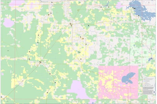 Recreation Basemap of Littlefork in Minnesota. Published by the Minnesota Department of Natural Resources (MNDNR).