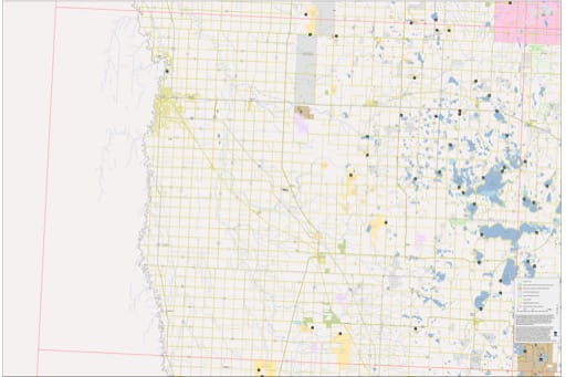 Recreation Basemap of Fargo in Minnesota. Published by the Minnesota Department of Natural Resources (MNDNR).