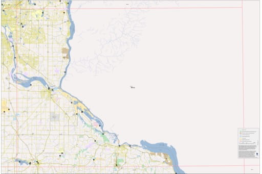 Recreation Basemap of Hastings in Minnesota. Published by the Minnesota Department of Natural Resources (MNDNR).