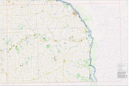 Recreation Basemap of La Crosse in Minnesota. Published by the Minnesota Department of Natural Resources (MNDNR).