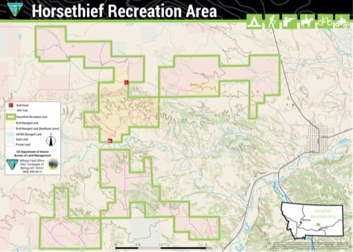 map of Horsethief - Recreation Map
