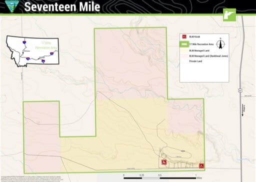 map of Seventeen Mile - Recreation Map